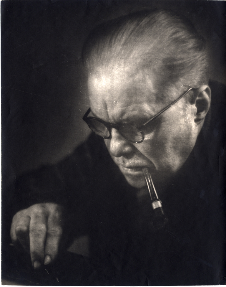 Egons Spuris. Portrait of the artist Alexander Junkers. Early 1960-ies. Collection of the Latvian National Museum of Art