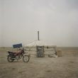 Michele Palazzi. Mongolia, Gobi, Omongovi, 2012. The âgerâ where the nomad family lives.